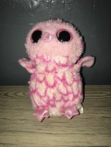 Small Ty Pink Owl Soft Toy Approx 7” SUPERFAST Dispatch - $11.70