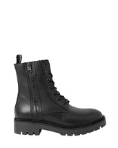 Calvin Klein Jeans Women Boots - 6 US EU 36 Black Leather Ankle Heeled Fashion - $3,566.67 MXN