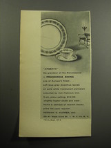 1957 Franconia China in Argenta Pattern Advertisement - £14.53 GBP