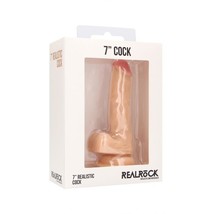 Real Rock Skin - Realistic Cock 7 With Scrotum with Free Shipping - £94.14 GBP