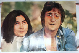 John Lennon Yoko VTG 1978 Scotland 36 x 24&quot; Minerva Poster Print - $38.04