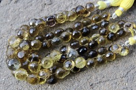 Natural Bio Lemon Gemstone Faceted Briolette&#39;s | Onion Shape Beads  8&quot; strand, 4 - £48.04 GBP