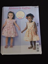 Ribbons &amp; Ruffles Toddlers Dresses Ellie Mae Kwik Sew K192 Sewing Pattern Summer - £7.98 GBP