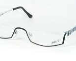 Axel S. Ax 104 19 Matt Schwarz / Weiß Einzigartige Brille 49-20-138 Deut... - $106.14 CAD