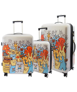 DR501 Four Wheel Suitcase Hard Shell Luggage Cartoon Print - £59.71 GBP+