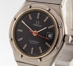 Omega Ladies Stainless Steel Quartz Constellation Watch w/ Date 1380 - £778.48 GBP