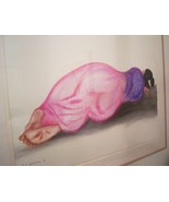 RC Gorman RECLINING ROSA ORIGINAL Art Pastel Painting Signed Fine Art 80&#39;s - £25,163.39 GBP