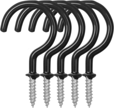 NEW 25 Pack Cup Hook Ceiling Hooks 2.9 Inches Vinyl Coated Screw-In Hange - £11.66 GBP