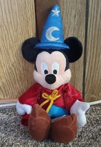 Disney Sorcerer Mickey Mouse Plush Wizard Fantasia Disneyland Walt Disne... - $18.21