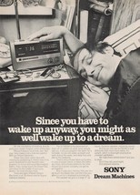 Sony Dream Machines ICF-820W Clock Radio 1978 Vintage Print Ad - €8,51 EUR