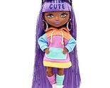 Barbie Extra Minis Doll #7 (5.5 in) Wearing Color-Block Hoodie Dress &amp; B... - $8.86