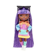 Barbie Extra Minis Doll #7 (5.5 in) Wearing Color-Block Hoodie Dress &amp; B... - £7.00 GBP
