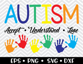 Autism Accept Understand Love SVG - £2.39 GBP