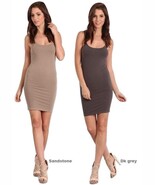 M. Rena Seamless Spaghetti Strap Bodycon Cami Slip Dress. One Size  - £23.12 GBP