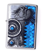 Southwestern Native American Horse  Zippo Lighter Street Chrome Finish - £23.69 GBP