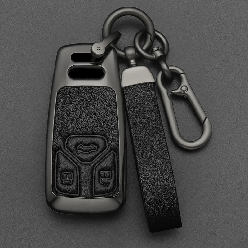 Alloy Style Car Key Case Cover Shell For Audi A6 A5 Q7 S4 S5 S7 A4 B9 A4... - £17.79 GBP