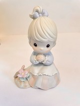 Vintage 1992 Precious Moments Figurine Sowing the Seeds of Love Gardening Spring - £11.61 GBP
