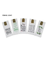 Love My Home Kitchen Dish Towels Set of 5 TeaTowel 16 x 28 Linen 100% Co... - $33.80 CAD