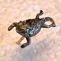 Small Vintage Horned Toad Tie Tack Broach Pendant - .5&quot; Long - $17.32