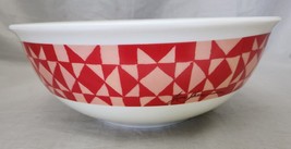 RARE Jim Shore Patchwork Star Quilt Design XL Plastic Mixing Popcorn Bowl 12&quot; - £21.80 GBP