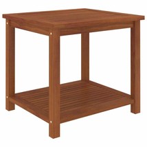 Acacia wooden End side Table Oil Finished Garden Patio Porch Furniture Table - £90.59 GBP