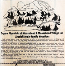 1976 Squaw Mountain Inn Lodge Advertisement Greenville Maine Moosehead F15H - $34.28 CAD