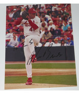 Alan Benes St. Louis Cardinals 1997 Signed Color Photo Vintage - $15.15