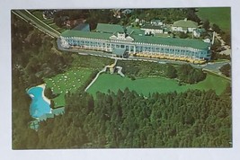 Postcard Aerial View of Grand Hotel Mackinac Island Michigan USA Retro - £7.37 GBP