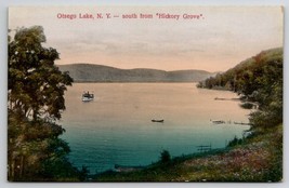 Otsego Lake NY South From Hickory Grove New York Postcard O26 - £7.86 GBP