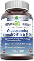 Amazing Formulas Glucosamine Chondroitin MSM 1850 mg Per Serving Capsules Supple - £27.96 GBP