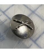 Vintage Cross Cannon Field Artillery Hat Pin Insignia Double Lapel Pin G... - $11.43 CAD