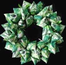 Floridian Green Palm Leaf Summertime Wreath Door Wreath - £41.79 GBP