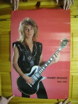 Randy Rhoads Poster Body Shot With Guitar Ozzy Osbourne Quiet Riot - $3,304.04 MXN