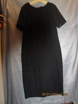 Black Velvet Prom Evening Dress XL - £19.93 GBP