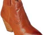 Frye Women&#39;s Reina Cognac Leather Western Ankle Bootie 3479257-COG NIB - $118.99