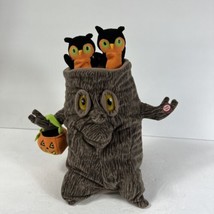 Hallmark Spooky Tree Owls Plush 12&quot; Animated Singing Halloween Addams Family - $24.74