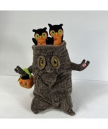 Hallmark Spooky Tree Owls Plush 12&quot; Animated Singing Halloween Addams Fa... - £19.51 GBP
