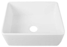 DEERVALLEY White Fireclay 24&quot; x 18&quot; Single Bowl Apron Kitchen Sink DV-1K501 - £118.26 GBP