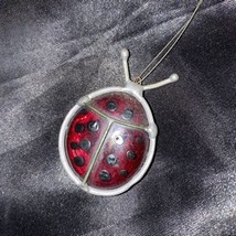 Vintage Red Ladybug 1.5” x 1.25” pendant charm wall art - £32.70 GBP
