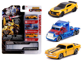 Transformers 3 piece Set Nano Hollywood Rides Series 1 Diecast Models Jada - £16.29 GBP