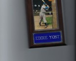 EDDIE YOST PLAQUE BASEBALL WASHINGTON SENATORS MLB   C - £0.00 GBP