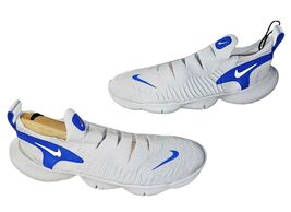 Nike Free RN Flyknit 3.0 in vast grey with blue accents Men&#39;s Sz 13 - $44.10