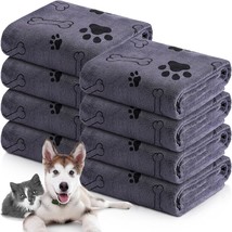 8 Pcs Bulk Towels For Drying Dogs Cats Pet Towels Puppy Microfiber Quick... - $33.99