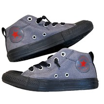 Converse All Star Chuck Taylor Gray/Black Sneakers Shoes Sz 13 Boys - £19.18 GBP