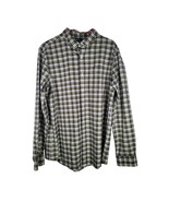 LL Bean Signature Men&#39;s Slim Fit Long Sleeve Button Up Plaid Shirt Green... - $499.57 MXN