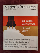 Rare Nation&#39;s Business Magazine March 1961 A Useful Look Ahead - £16.68 GBP