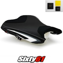 Kawasaki ZX6R Seat Cover and Gel 2013-2017 2018 Black White Luimoto Carbon Suede - £200.26 GBP