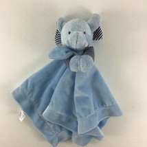 Carter&#39;s Elephant Plush Baby Toy Rattle Security Blanket Iced Blue Comfo... - $27.18