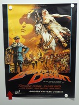 Lion Of The Desert Anthony Quinn Oliver Reed Rod Steiger Home Video Poster 1981 - £10.07 GBP