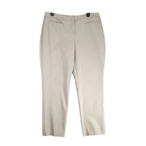 Chico&#39;s Flat Front Khaki Chino Ankle Pants Size 1.5= Women&#39;s M 10 Stretc... - $28.00